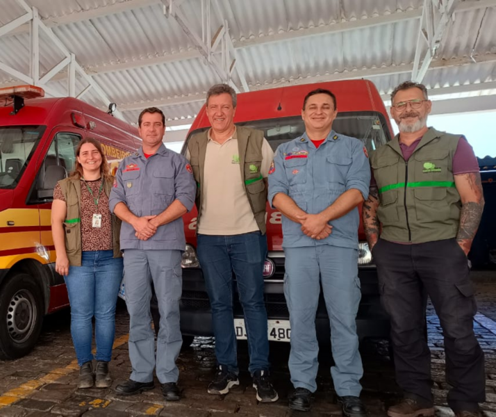 Comandante dos Bombeiros recebe diretoria da FJPO